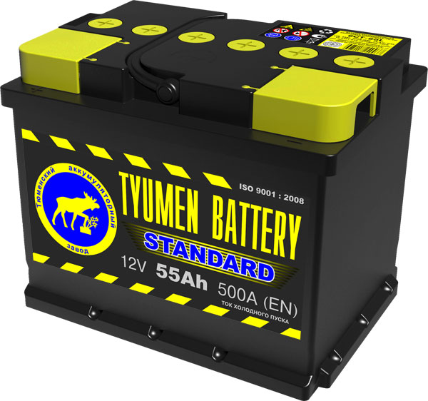 Аккумулятор Тюмень STANDARD 6CT-132L (132 Ач)